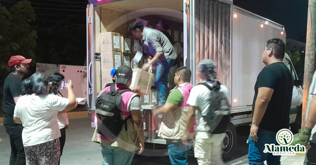 Llega paquetería electoral al OPLE Veracruz para elecciones del 1 de&nbsp;junio