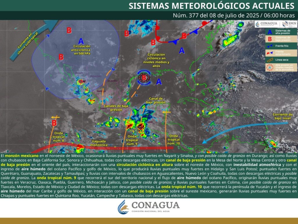 Pronóstico Meteorológico General | Aviso No.&nbsp;377