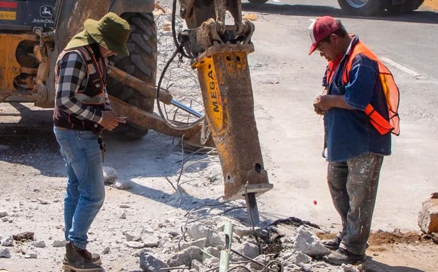 Cierran tránsito en Rancho Viejo por obras de drenaje en&nbsp;Xalapa