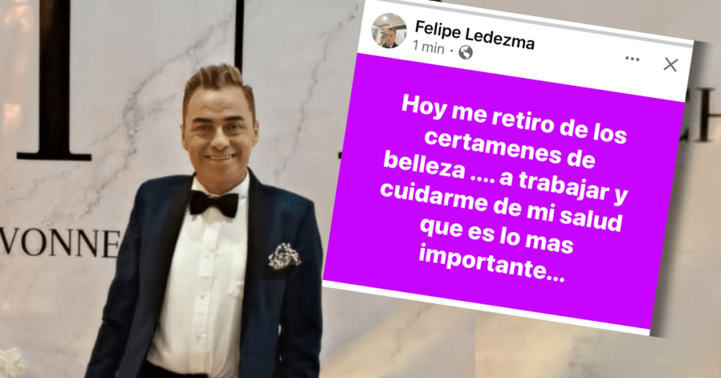 Felipe Ledezma se retira de certámenes de&nbsp;Belleza