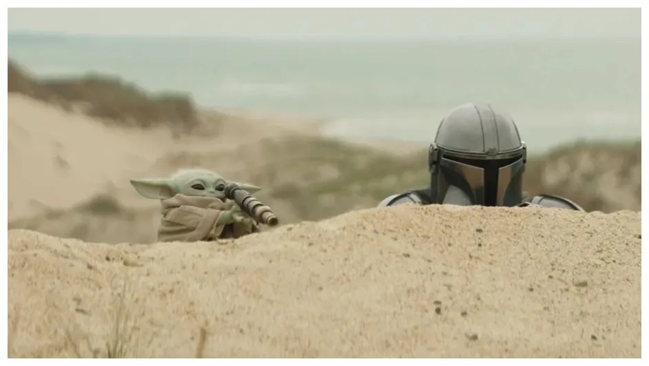 Mandalorian y Grogu en la pantalla&nbsp;grande