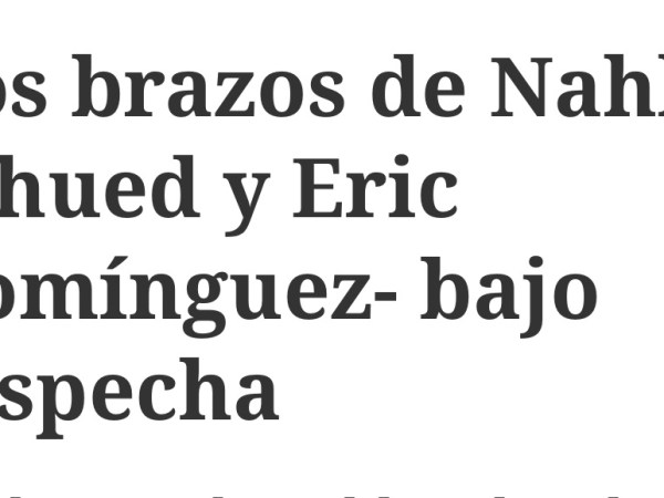 Los brazos de Nahle -Ahued y Eric Domínguez- bajo&nbsp;sospecha