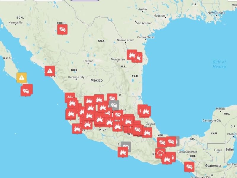 Activan mapa en tiempo real por&nbsp;bloqueos