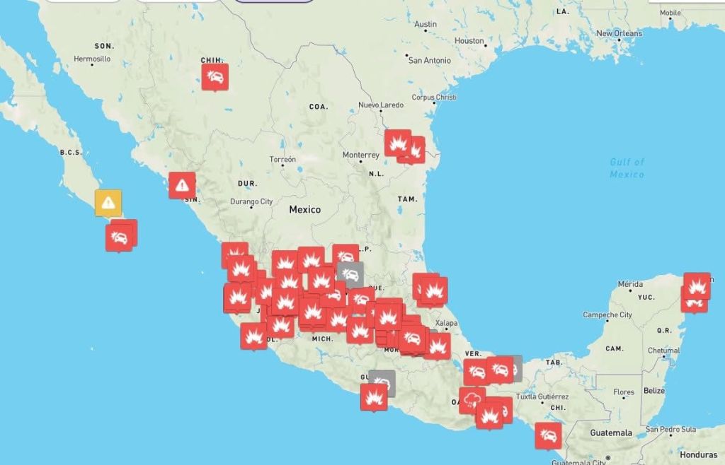 Activan mapa en tiempo real por&nbsp;bloqueos