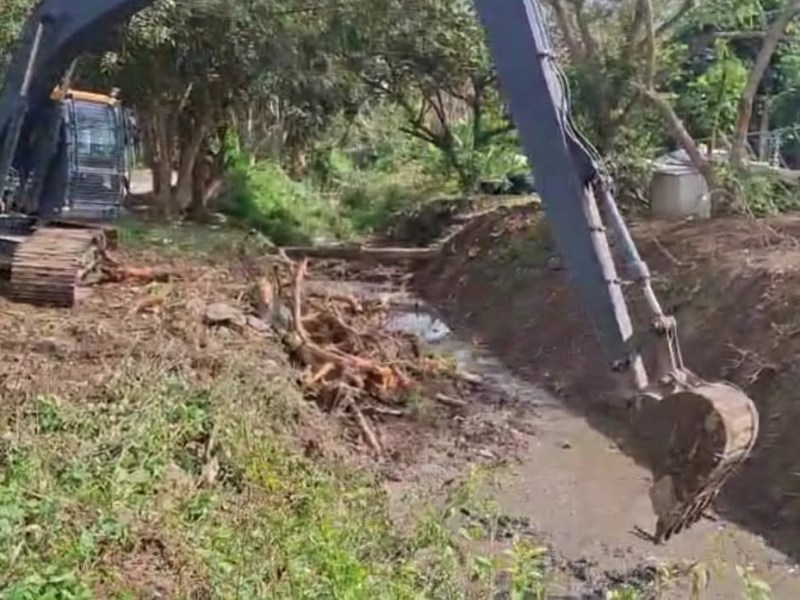 Dragan Canal Morelos para prevenir inundaciones en&nbsp;Álamo