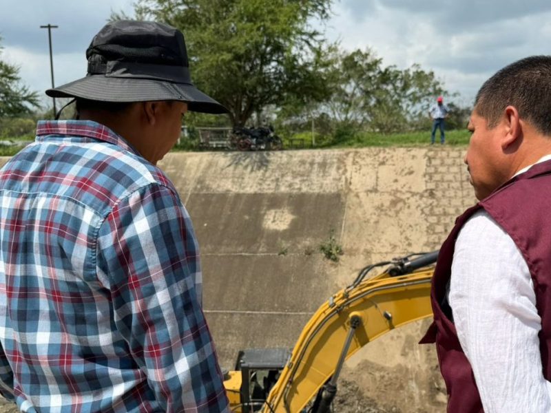 Pepe Arenas supervisa obras hidráulicas en&nbsp;Álamo