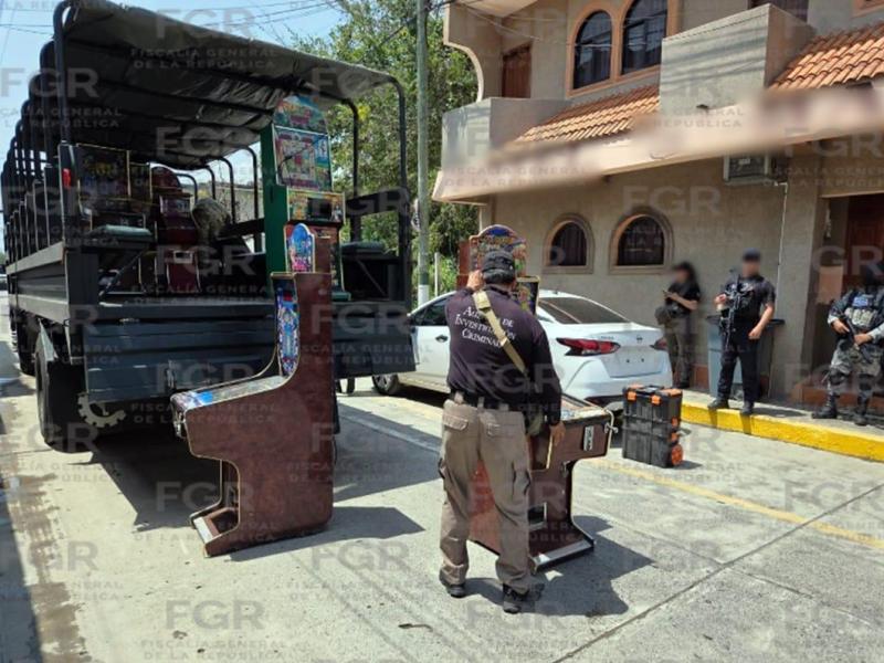 FGR asegura 19 máquinas tragamonedas en cateos en&nbsp;Tamiahua