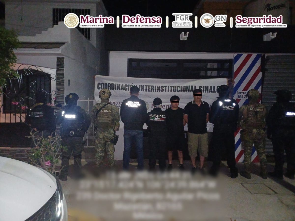 Detienen en Sinaloa a dos presuntos integrantes de célula&nbsp;delictiva