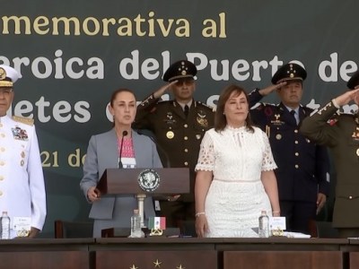 Sheinbaum encabeza ceremonia&nbsp;naval