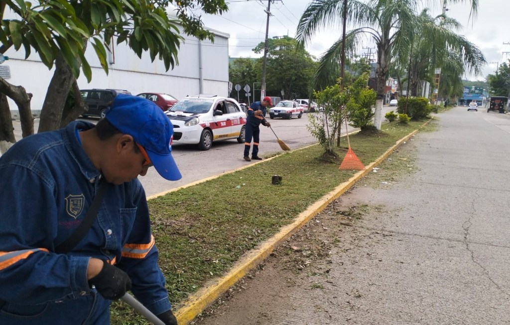 Mejoran camellones en la&nbsp;cabecera
