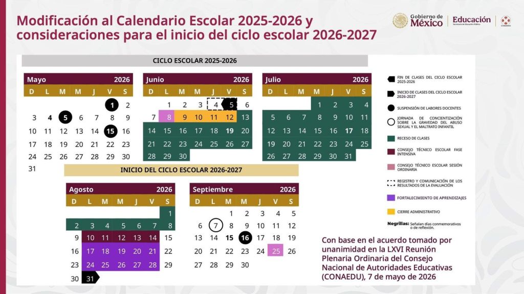 Veracruz ajusta calendario escolar por calor y Mundial de&nbsp;Futbol