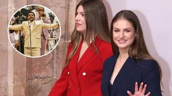 Leonor y Sofía disfrutan a Bad Bunny