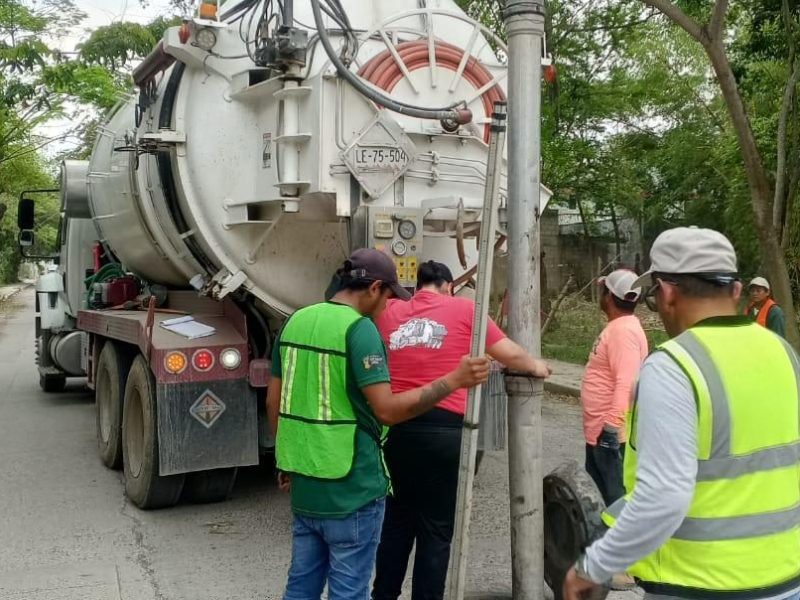 Aceleran desazolve del drenaje y bacheo en Álamo para enfrentar temporada de&nbsp;lluvias