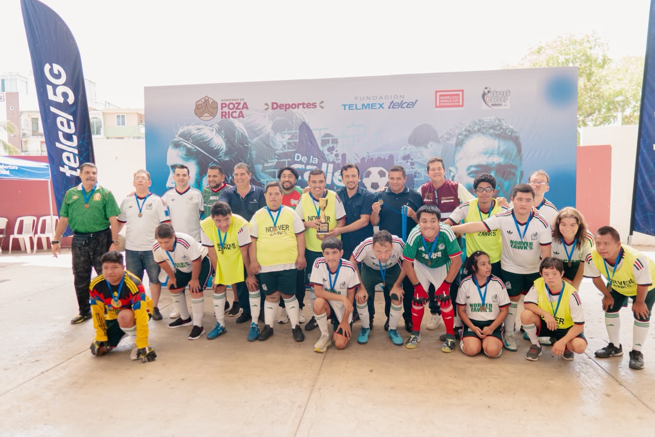 Fundación Telmex Telcel y Gobierno de Poza Rica realizan Torneo Estatal de Street Soccer